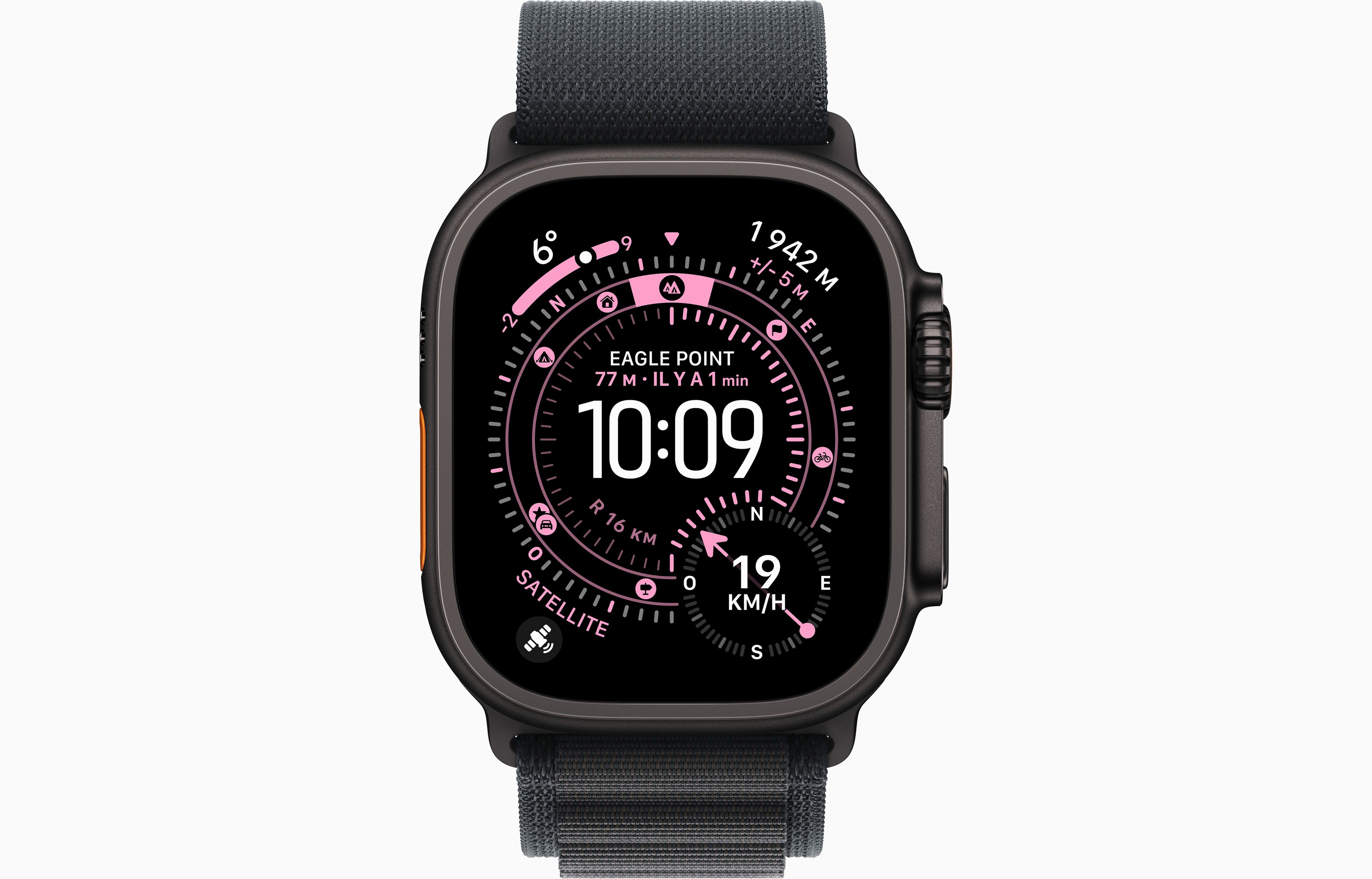 Apple Watch Ultra 3 – Nero Totale con Cinturino Alpine Loop