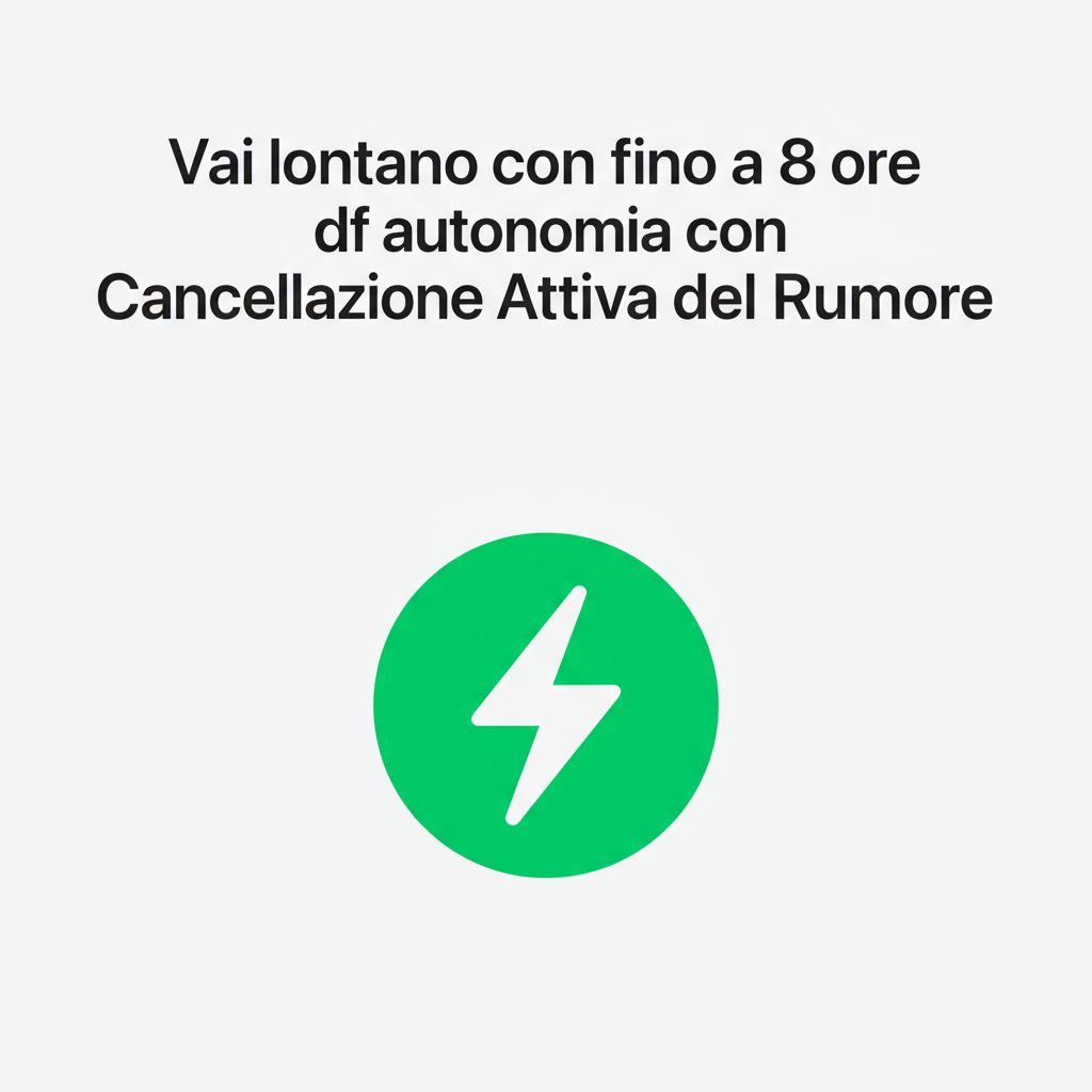 Autonomie de la batterie en italien