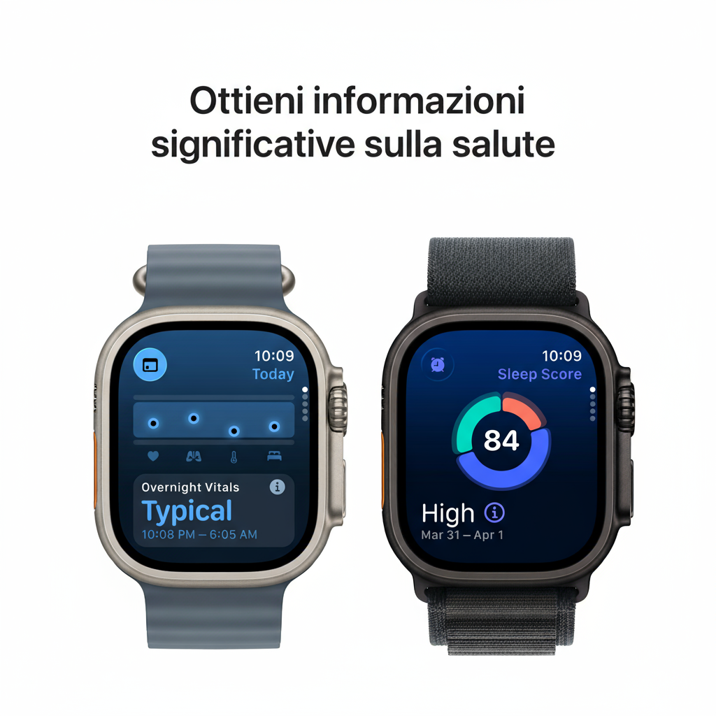 Informations santé significatives en italien